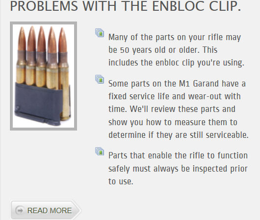 Enbloc Clip Problems