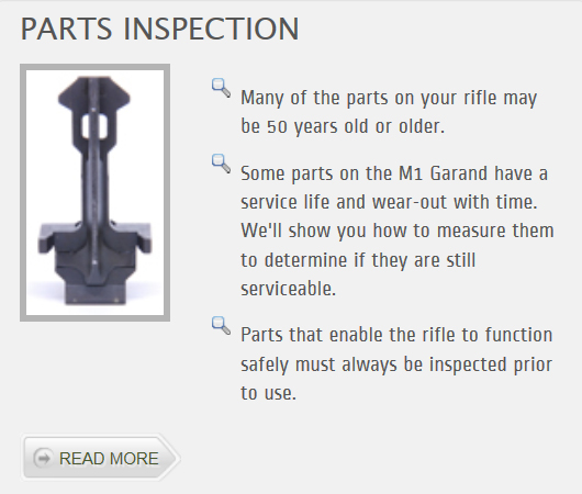 Inspection of M1 Garand Parts