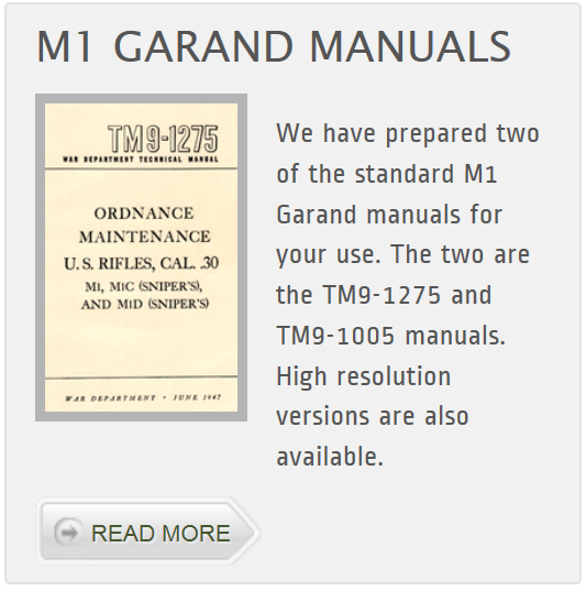 M1 Garand Manuals
